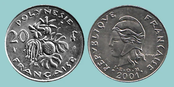 Polinesia Francese 20 Francs 2001