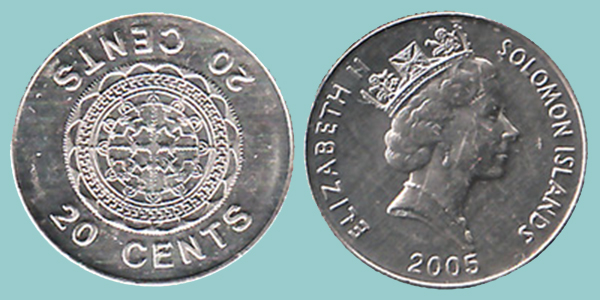 Isole Salomone 20 Cents 2005