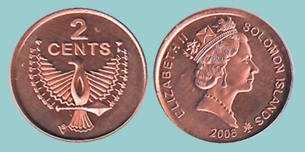 Isole Salomone 2 Cents 2006