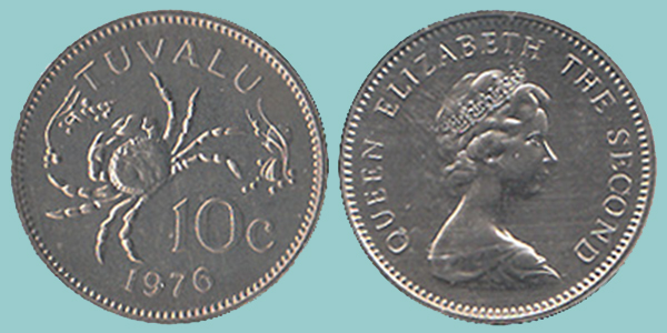 Tuvalu 10 Cents 1976