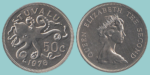 Tuvalu 50 Cents 1976