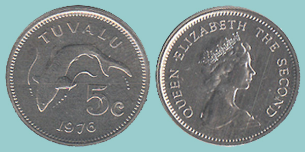 Tuvalu 5 Cents 1976