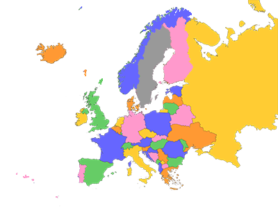 Mappa dell'Europa post-1991